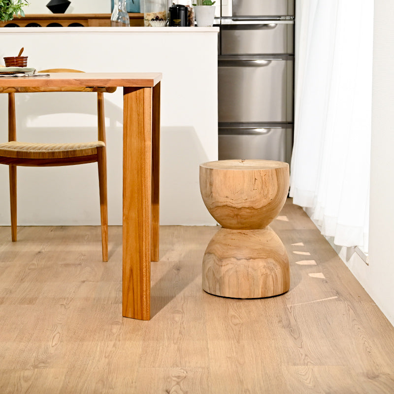 SIDE TABLE & ROUND STOOL