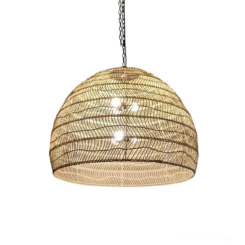 rattan ceiling Light