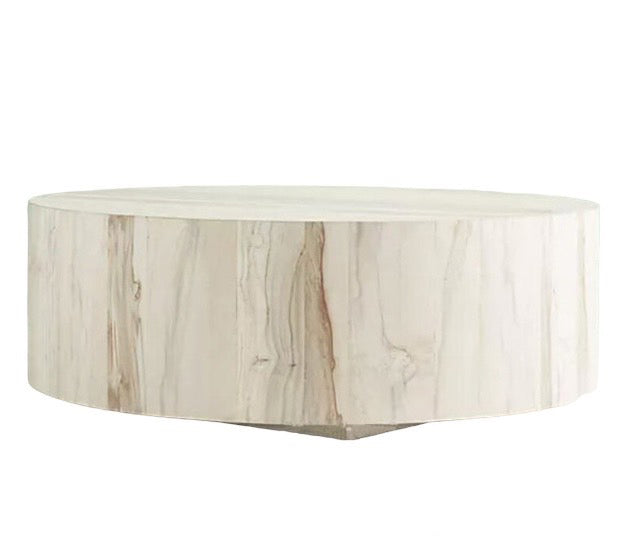 White wash dram coffee table