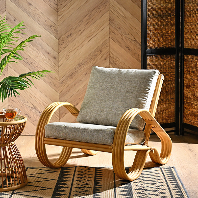 Rattan personal lounge chair