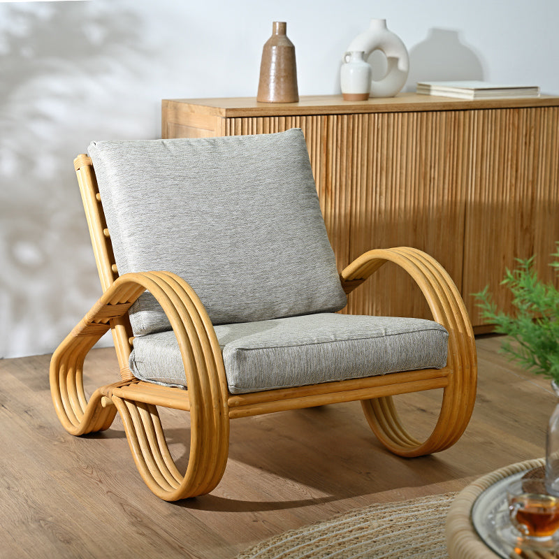 Rattan personal lounge chair