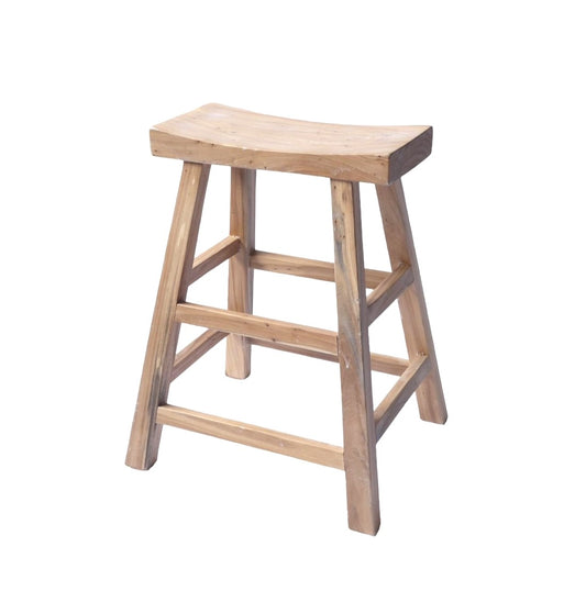 Elm wood High stool