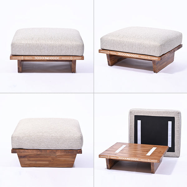Hawaiian style Ottoman